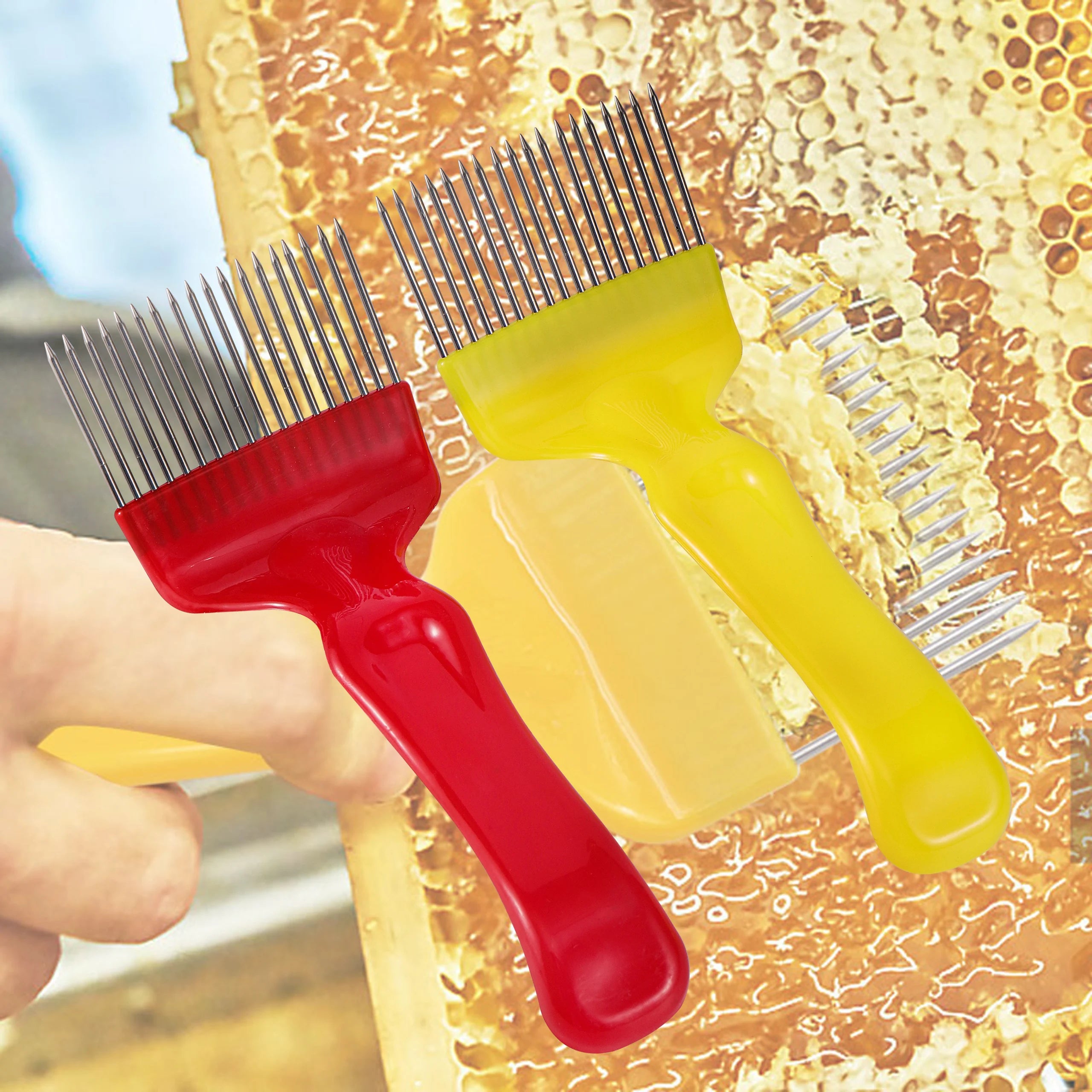 Honey Uncapping Fork – Stainless Steel 18-Pin