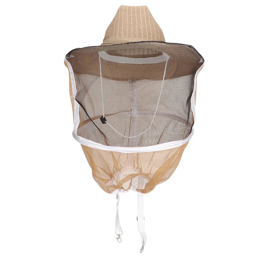 Beekeeping Veil Hat – Breathable Round-Brim Face Protector