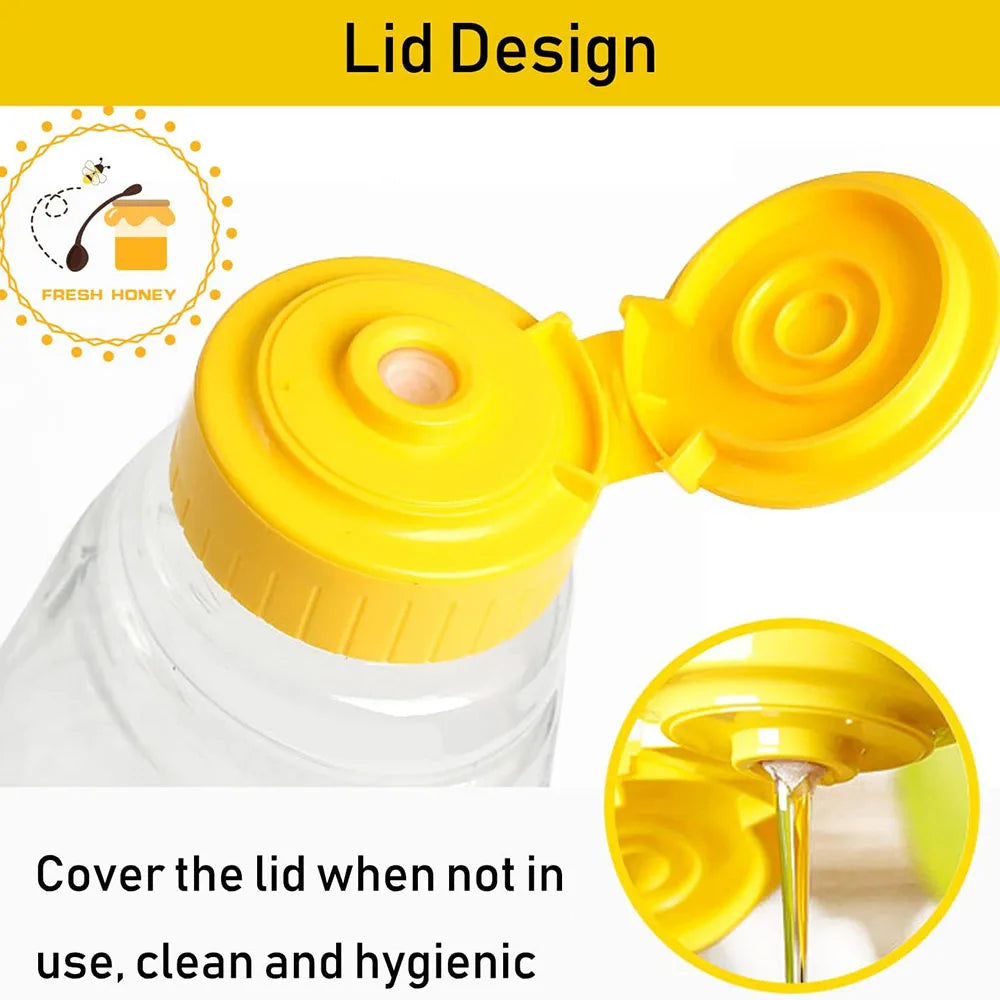 Honey Squeeze Bottles with Flip Lid – 8oz (8 or 16 Pack)