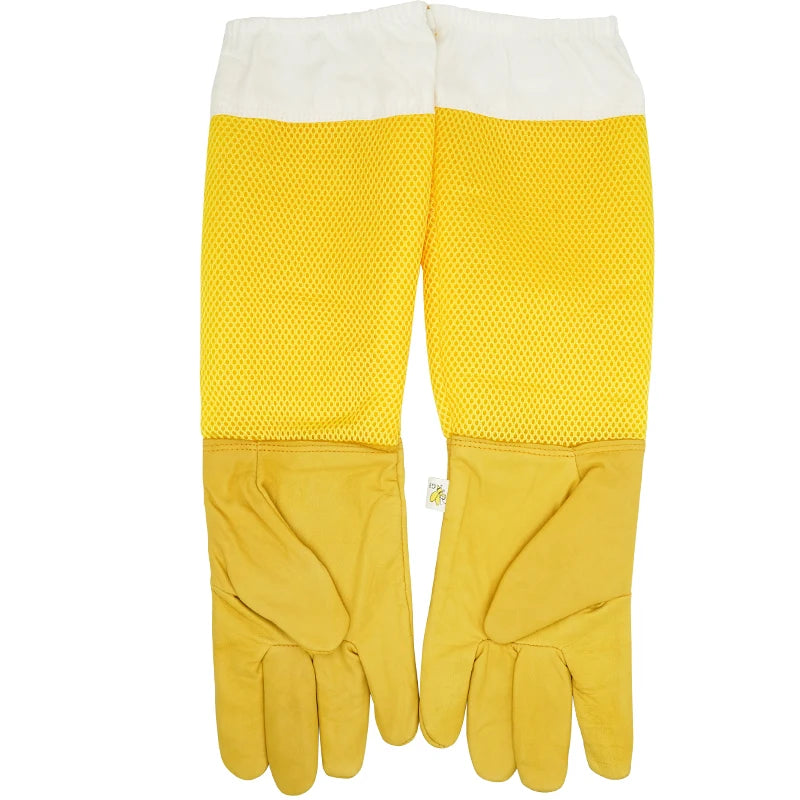 Beekeeping Gloves – Sheepskin Leather with Ventilated Sleeves