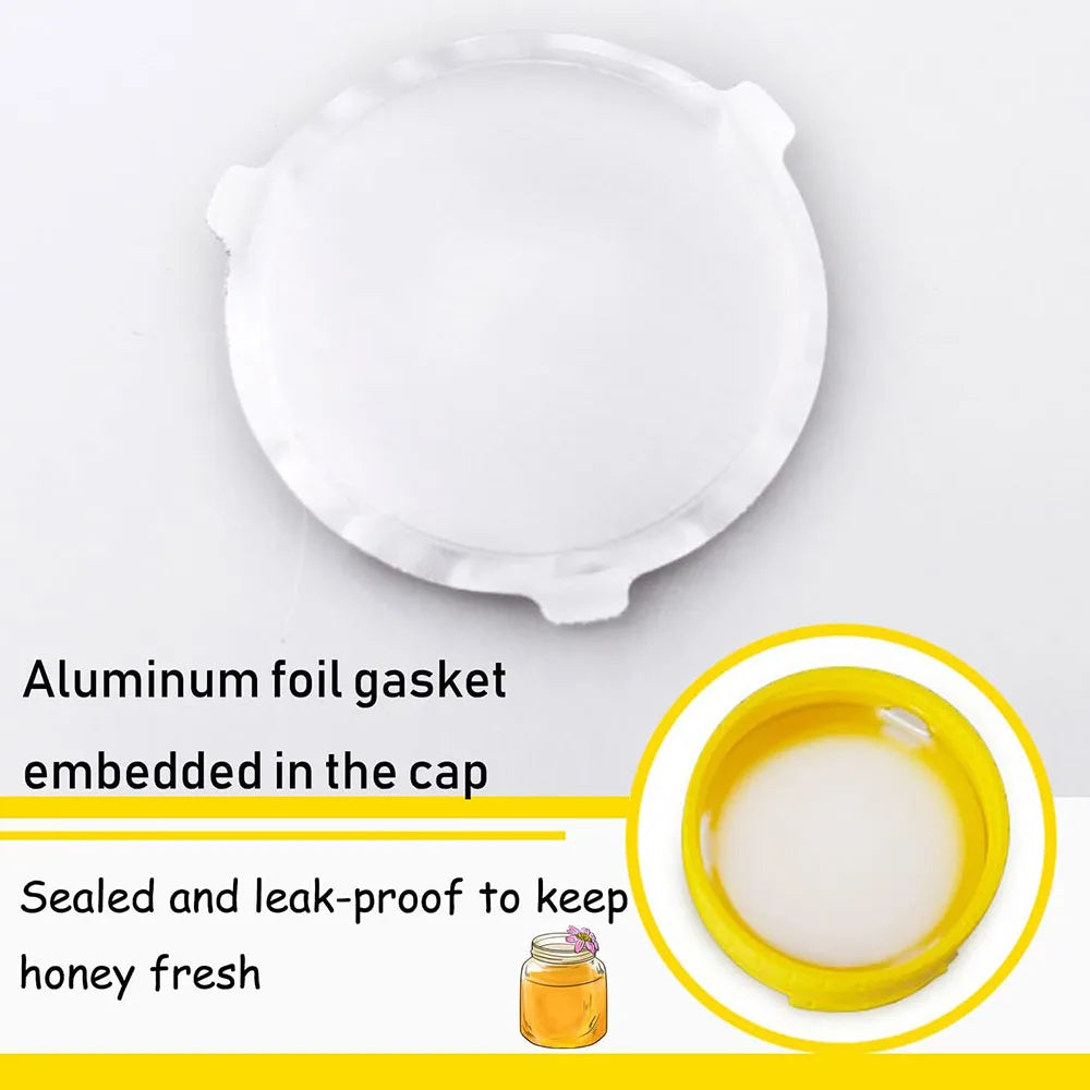 Honey Squeeze Bottles with Flip Lid – 8oz (8 or 16 Pack)