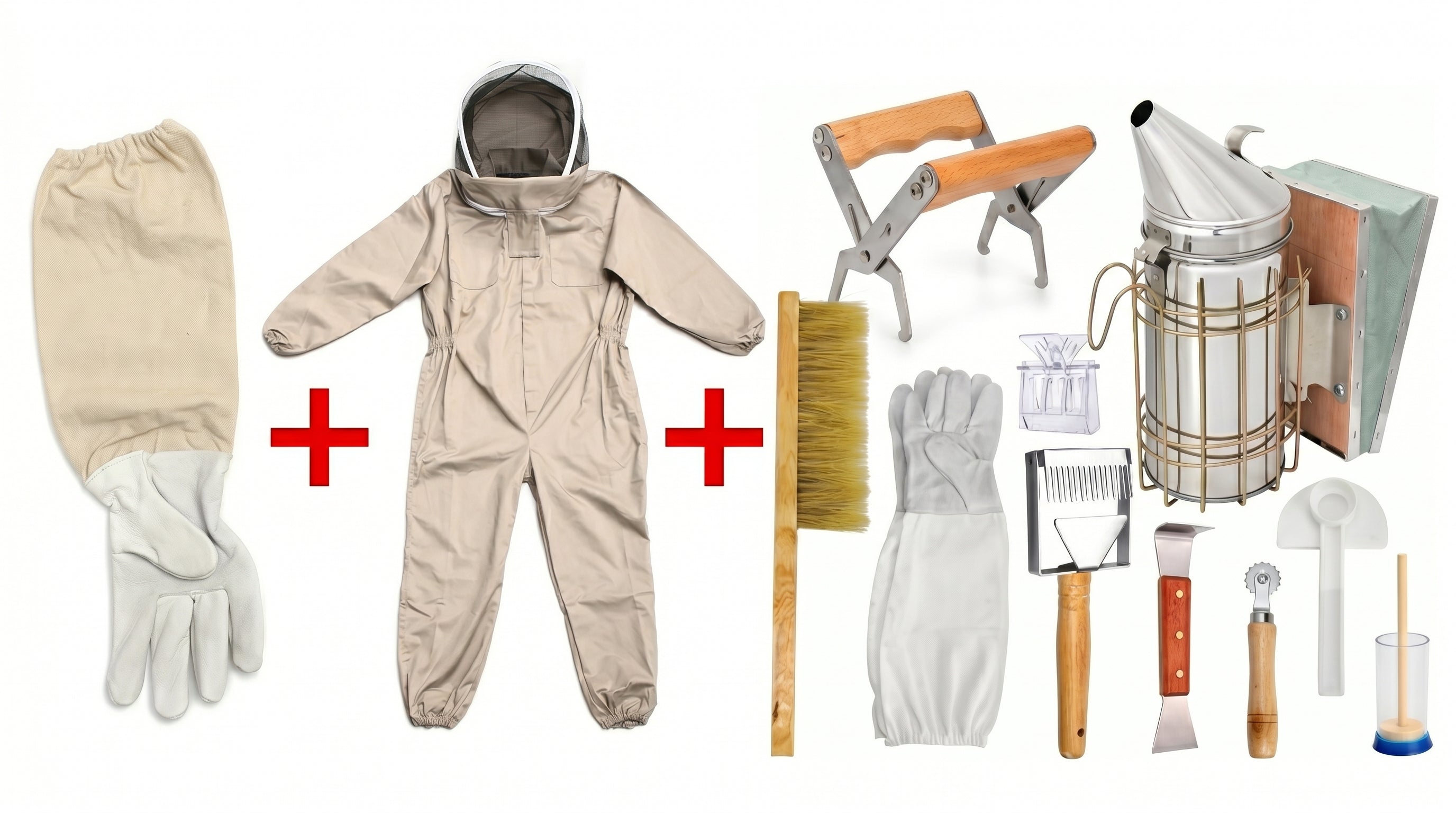 Complete Beekeeping Starter Bundle – Bee Suit + 10-Piece Tool Kit