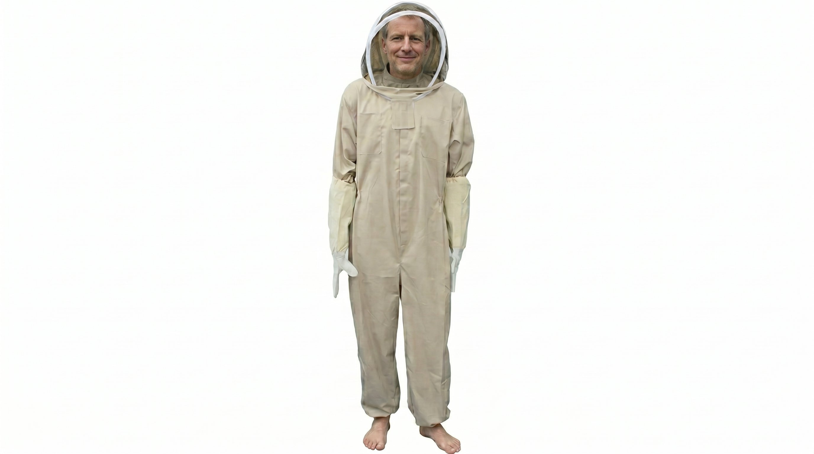 Ventilated Full-Body Beekeeping Suit with Veil & Gloves